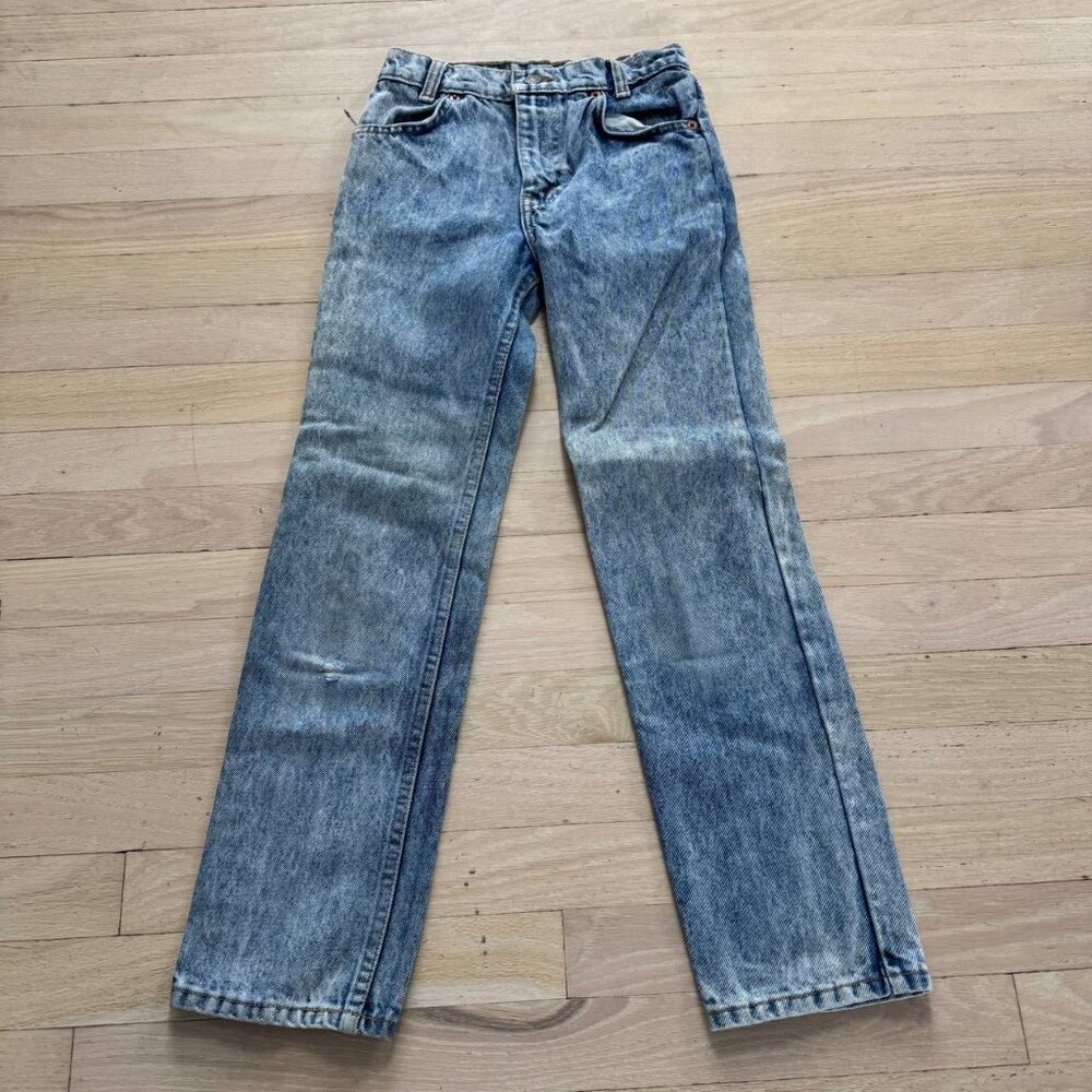 Levi's 503 Jeans Vintage 80s Acid Wash Straight Leg Womens Size 11 Petite
